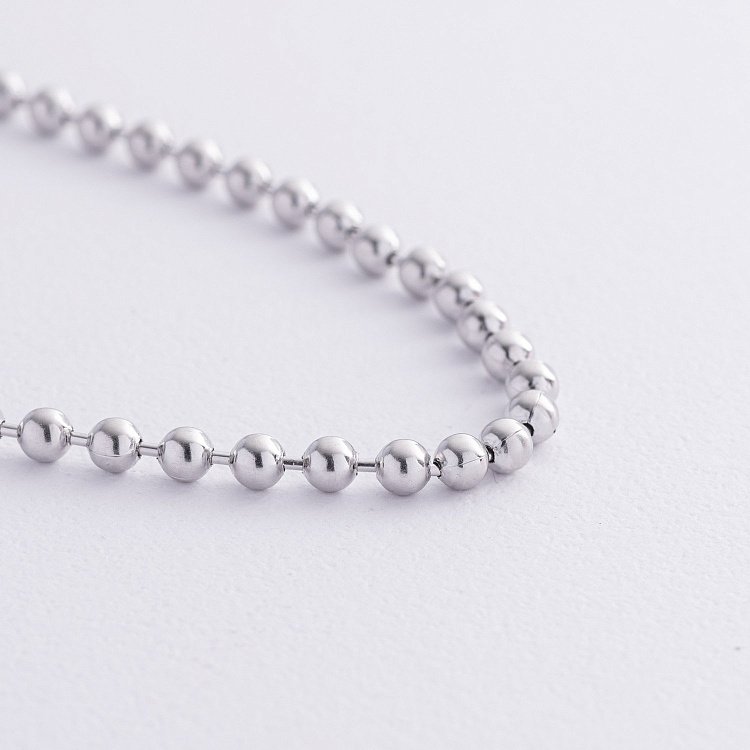 Браслет "Шарики" в белом золоте б04729 от ювелирного магазина Оникс - 2