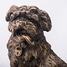 Бронзова фігура ручної роботи "Собачка в нашийнику" сер00034 от ювелирного магазина Оникс - 1