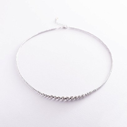 Срібне кольє "Кульки" 181073