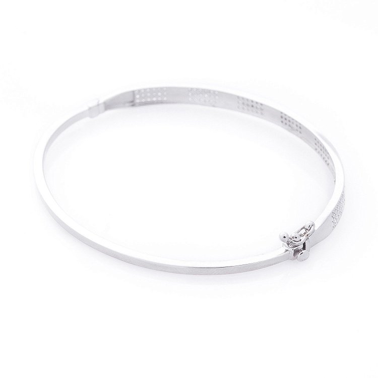 Золотий браслет з фіанітами б04126 від ювелірного магазину Онікс - 1