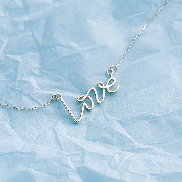 Кольє "Love" у жовтому золоті кол02267 від ювелірного магазину Онікс - 8