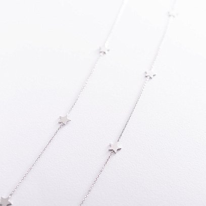 Серебряное колье "Звездочки" 181084 №4