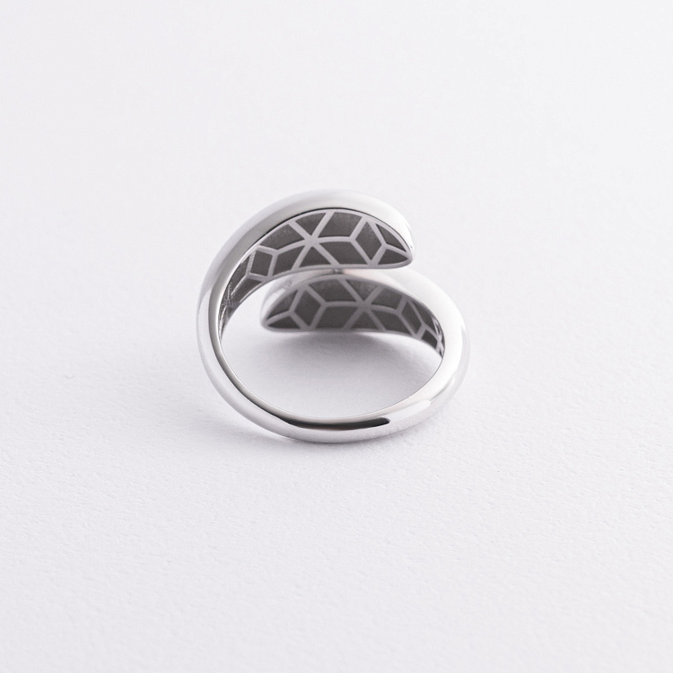 Кольцо "Rosemarie" в белом золоте к08286 от ювелирного магазина Оникс - 2