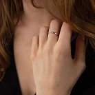 Обручальное кольцо "Грани" в белом золоте 215801100 от ювелирного магазина Оникс - 1