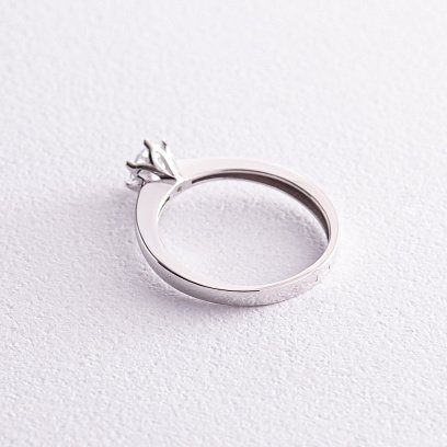 Заручальна каблучка в білому золоті (фіаніт) к07097 №5