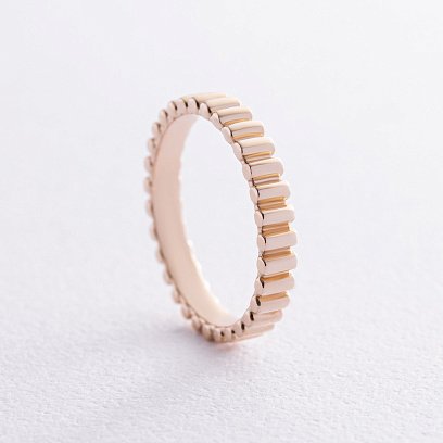 Кольцо "Бриттани" в красном золоте к07473 №7