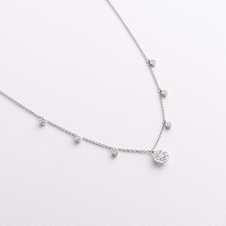 Золотое колье с бриллиантами колб0175lg от ювелирного магазина Оникс