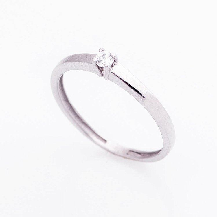 Золота каблучка (фіаніт) к03684 від ювелірного магазину Онікс