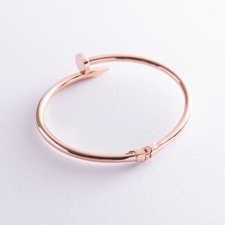 Браслет "Гвоздик" в красном золоте б04142 от ювелирного магазина Оникс - 2