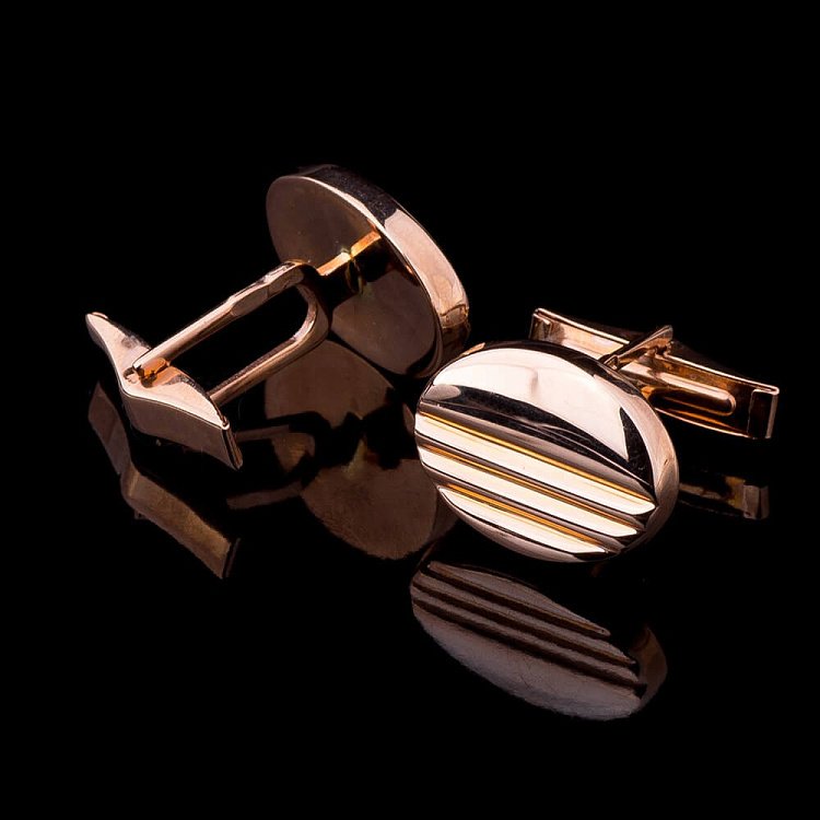 Золоті запонки зап00010 від ювелірного магазину Онікс - 1