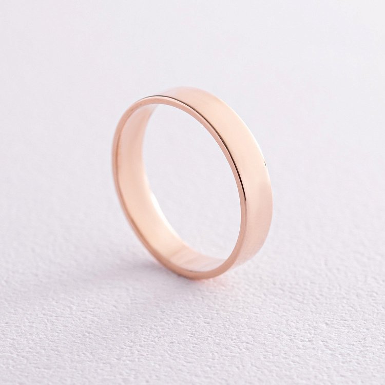 Золота обручка "Американка" (можливе гравіювання) обр00002ш4 від ювелірного магазину Онікс - 4