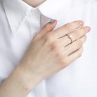 Золотое помолвочное кольцо с бриллиантом кб0268ri от ювелирного магазина Оникс - 3