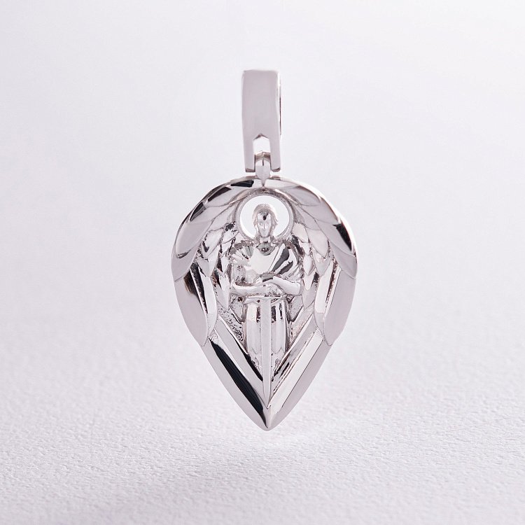 Кулон "Ангел Хранитель" в белом золоте 129481121 от ювелирного магазина Оникс