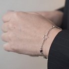 Серебряный браслет со звездочками 141217 от ювелирного магазина Оникс - 4