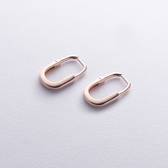 Серьги "Camilla" в красном золоте с08891 №3