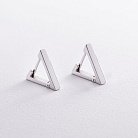 Срібні сережки "Трикут﻿ники" 902-01273 от ювелирного магазина Оникс - 4