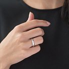 Золотое кольцо с бриллиантом кб0295gch от ювелирного магазина Оникс - 1