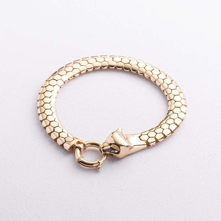 Браслет "Пантера" у жовтому золоті б05818 від ювелірного магазину Онікс - 4