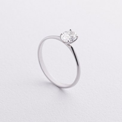 Заручальна золота каблучка з діамантом 242971121