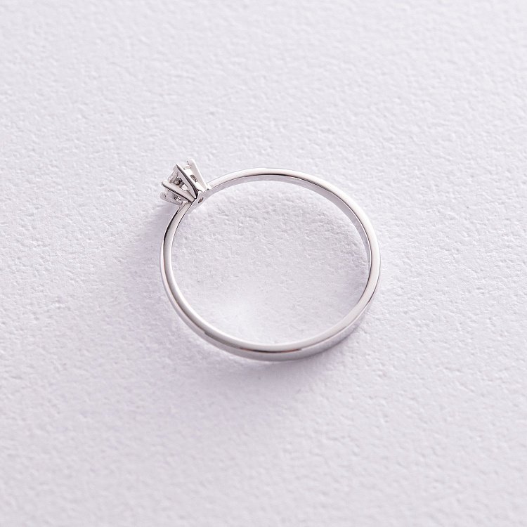 Помолвочное золотое кольцо с бриллиантом 227881121 от ювелирного магазина Оникс - 5