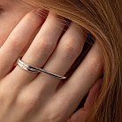 Серебряное кольцо "Chantal" (на два пальчика) 112779 от ювелирного магазина Оникс - 1
