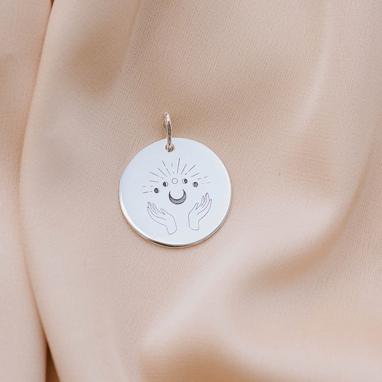 Срібний кулон "Фази місяця" 132724ф від ювелірного магазину Онікс - 2