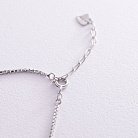Срібний браслет з сердечком (емаль, фіаніти) 141283 от ювелирного магазина Оникс - 3