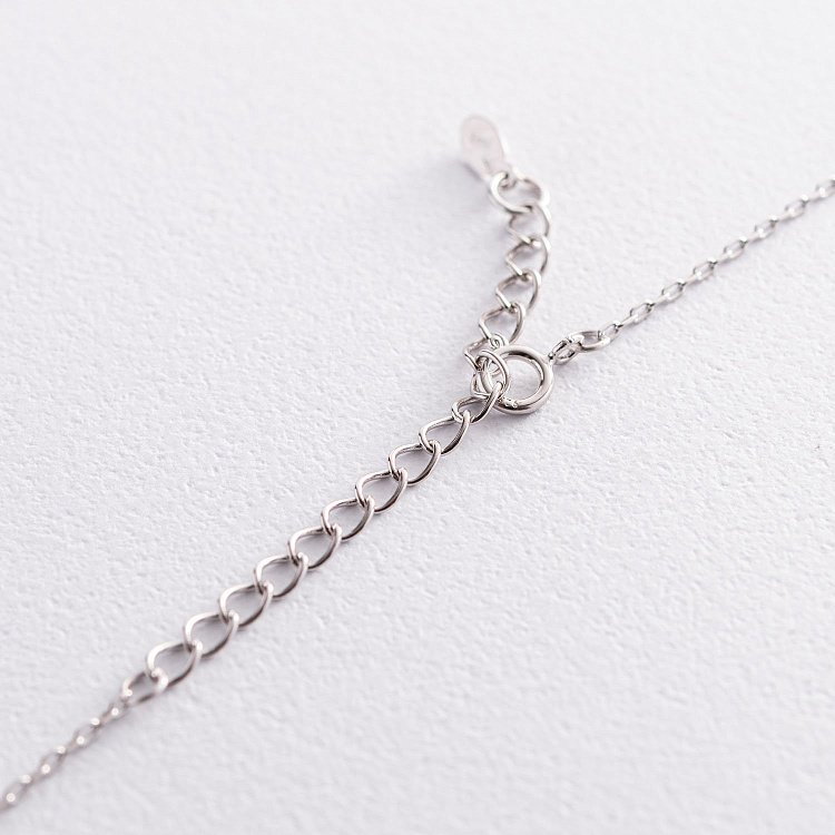 Срібне кольє "Сердечко" 181134 від ювелірного магазину Онікс - 3