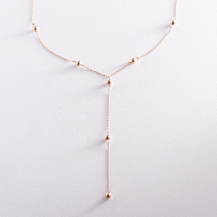 Золоте кольє "Кульки" кол01918 від ювелірного магазину Онікс