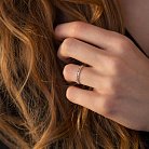 Серебряное кольцо "Сердечки" 112698 от ювелирного магазина Оникс - 7