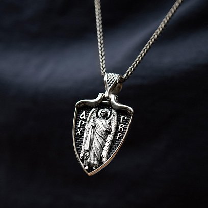 Срібний кулон "Архангел Гавриїл" 133223 №9