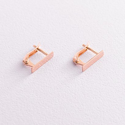 Золоті сережки "Лаконічність" 470619 №4