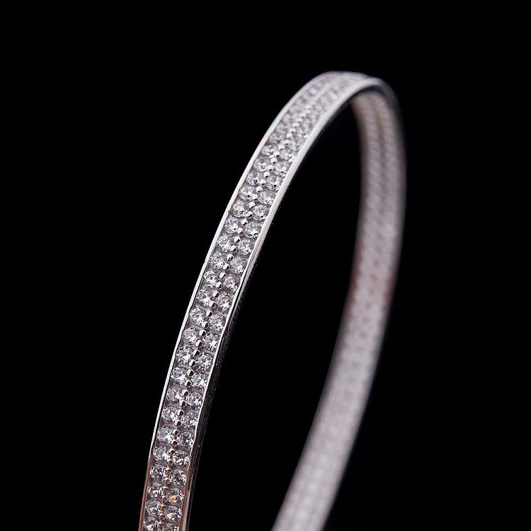 Золотий браслет з фіанітами б01865 від ювелірного магазину Онікс - 1