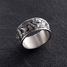 Серебряное кольцо "Карп и волны" 7021 от ювелирного магазина Оникс