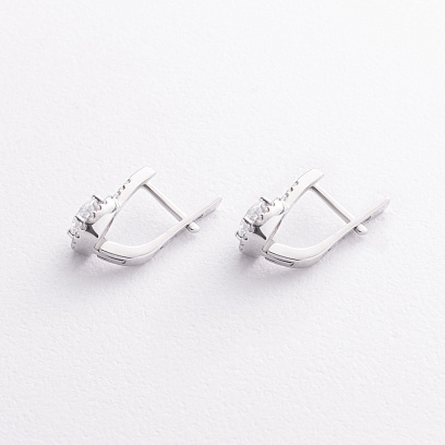 Серебряные серьги с фианитами 2292/1р-CZ №2