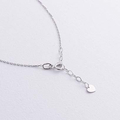 Золотий браслет "Сердечко" на ногу б05502 №3