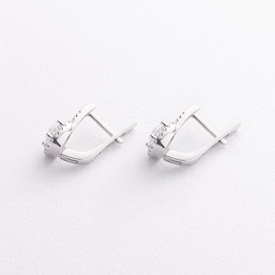 Серебряные серьги с фианитами 2292/1р-CZ №3