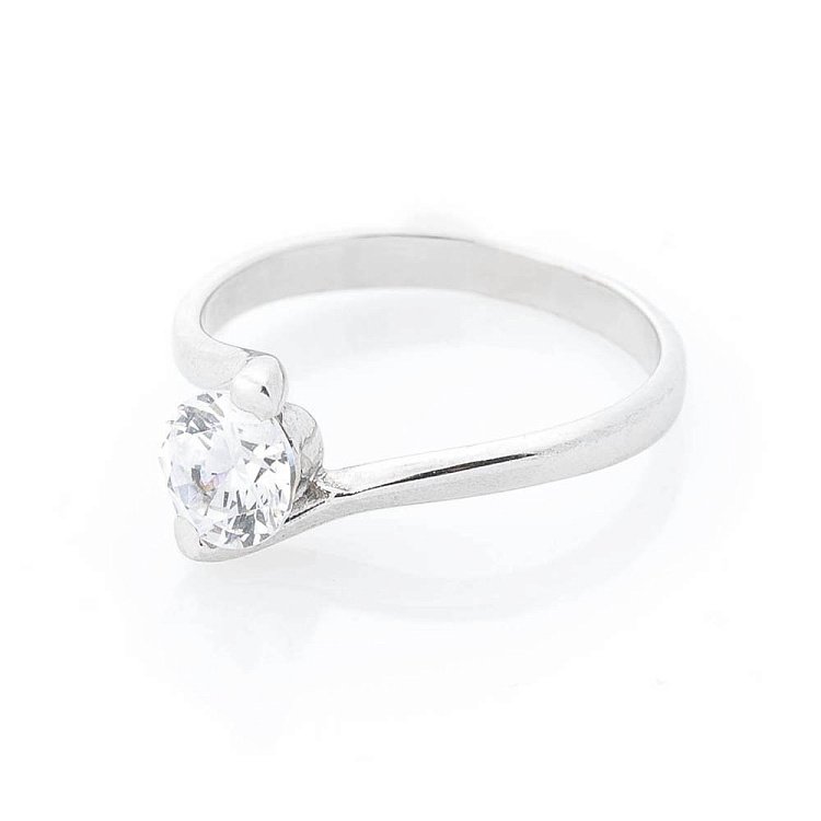 Золота заручальна каблучка (фіаніт) к02954 від ювелірного магазину Онікс - 2