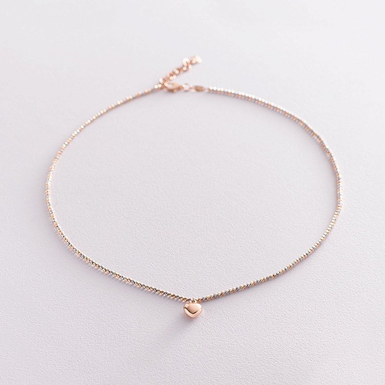 Золоте кольє "Сердечко" кол01809 від ювелірного магазину Онікс