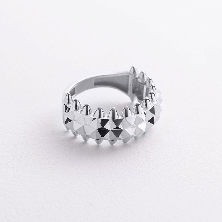 Кольцо "Pauline" в белом золоте к08340 от ювелирного магазина Оникс - 2