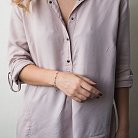 Женский серебряный браслет с цветными фианитами 141182 от ювелирного магазина Оникс - 3