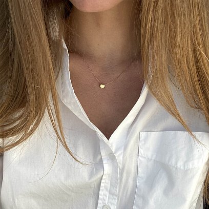 Золоте кольє "Сердечко" кол01229 №5