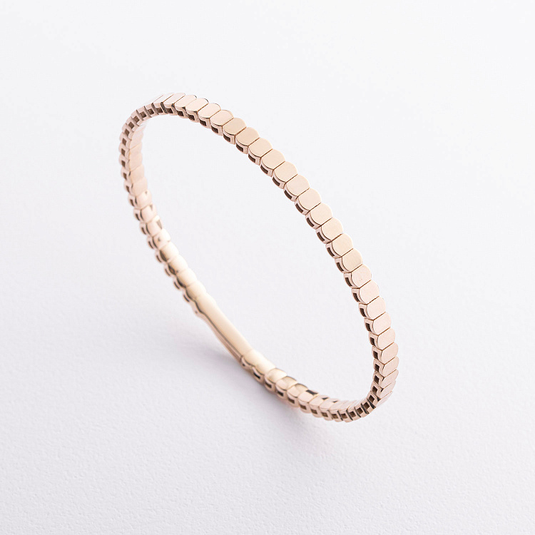 Жорсткий браслет "Kylie" у жовтому золоті б05827 від ювелірного магазину Онікс