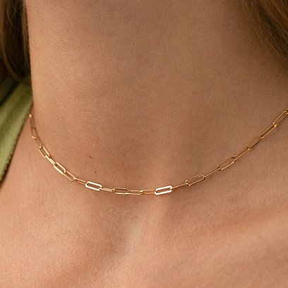 Колье "Ванесса" mini в желтом золоте кол02380 №3