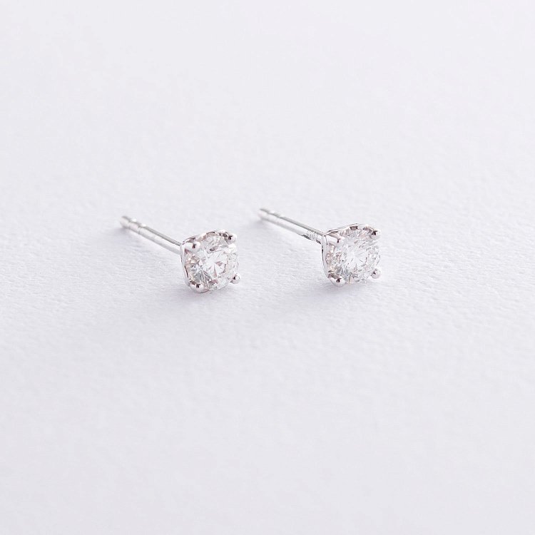 Золоті сережки-пусети (діамант) сб0207ri від ювелірного магазину Онікс