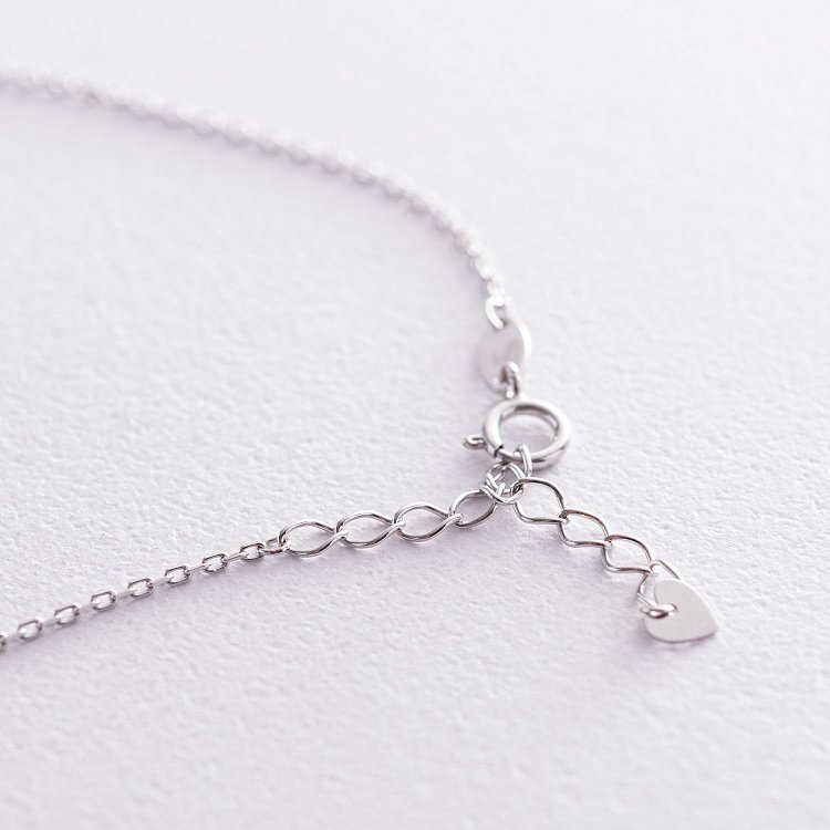 Золоте кольє "Зірочка" з фіанітами кол01393 від ювелірного магазину Онікс - 4