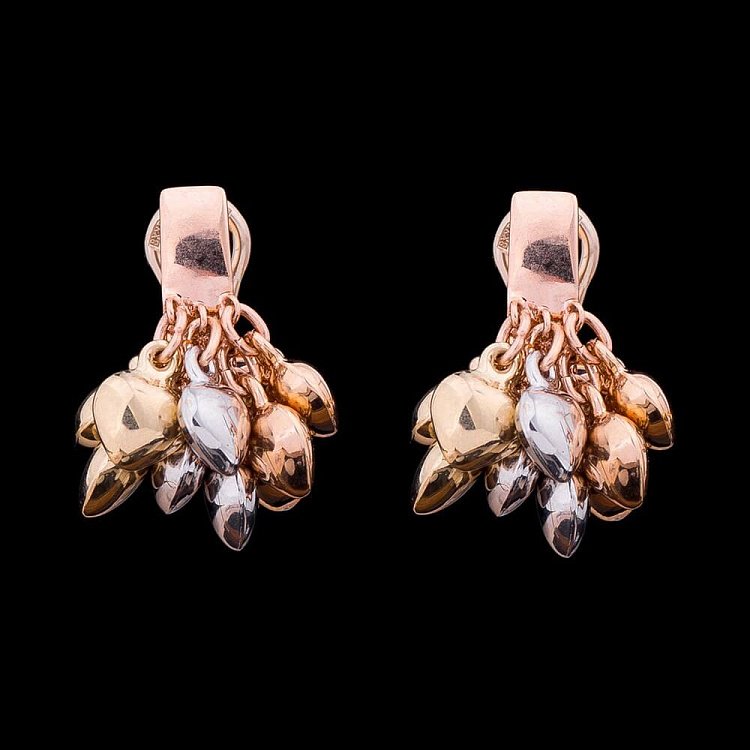 Серьги "Сердца" с00622 от ювелирного магазина Оникс - 1