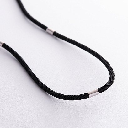 Шовковий шнурок зі срібною застібкою 661 №5