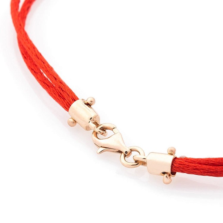 Браслет с красной нитью "Бесконечность" (фианит) б03088 от ювелирного магазина Оникс - 2