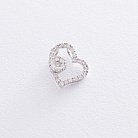 Золотий кулон "Серце" з діамантами пкит111 от ювелирного магазина Оникс